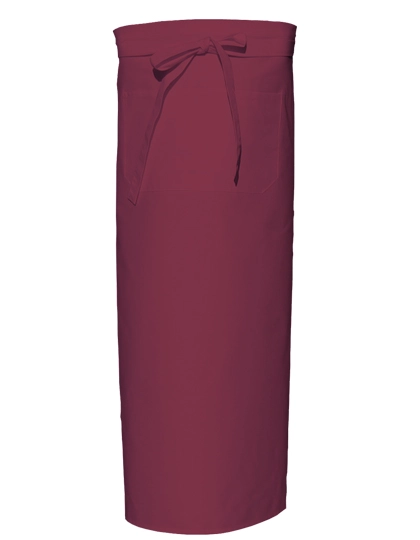 Bistro Apron XL With Front Pocket zum Besticken und Bedrucken in der Farbe Bordeaux mit Ihren Logo, Schriftzug oder Motiv.