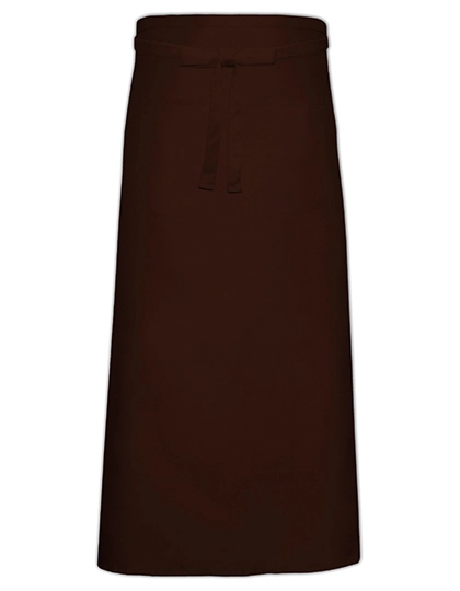 Bistro Apron XL With Front Pocket zum Besticken und Bedrucken in der Farbe Brown mit Ihren Logo, Schriftzug oder Motiv.