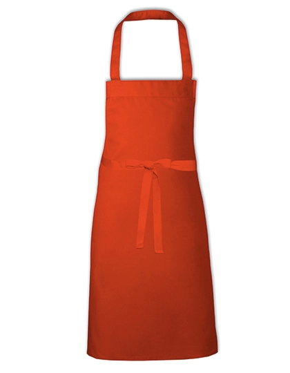 Barbecue Apron zum Besticken und Bedrucken in der Farbe Orange mit Ihren Logo, Schriftzug oder Motiv.