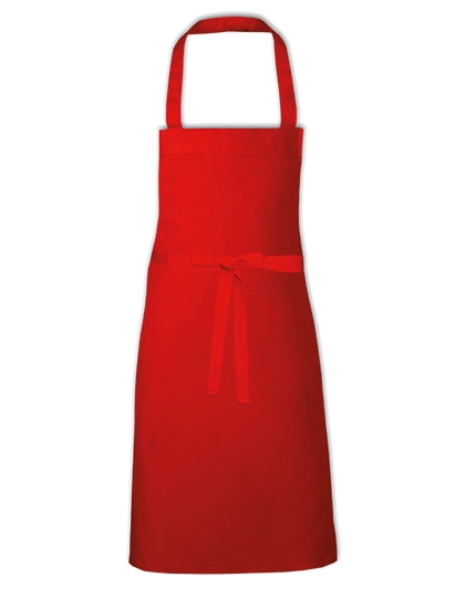 Barbecue Apron zum Besticken und Bedrucken in der Farbe Red mit Ihren Logo, Schriftzug oder Motiv.