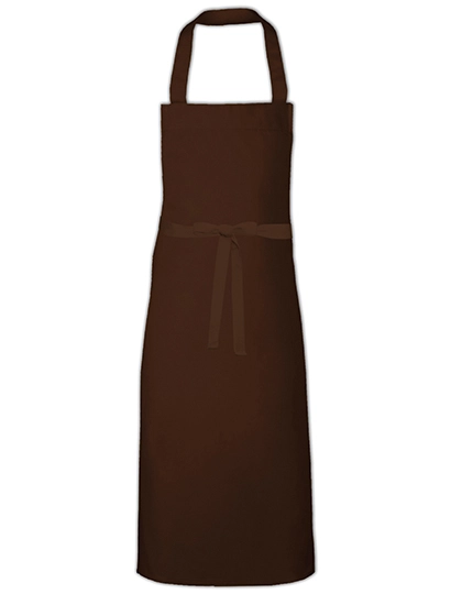 Barbecue Apron XL zum Besticken und Bedrucken in der Farbe Brown mit Ihren Logo, Schriftzug oder Motiv.