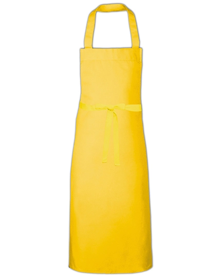 Barbecue Apron XL zum Besticken und Bedrucken in der Farbe Yellow mit Ihren Logo, Schriftzug oder Motiv.