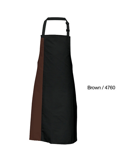 Duo Apron zum Besticken und Bedrucken in der Farbe Black-Brown (ca. Pantone 476) mit Ihren Logo, Schriftzug oder Motiv.