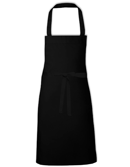 Barbecue Apron - EU Production zum Besticken und Bedrucken in der Farbe Black mit Ihren Logo, Schriftzug oder Motiv.
