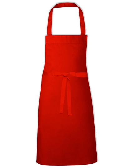 Barbecue Apron - EU Production zum Besticken und Bedrucken in der Farbe Red mit Ihren Logo, Schriftzug oder Motiv.