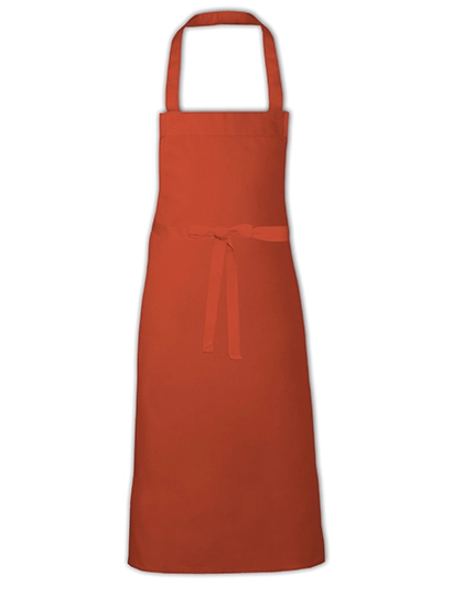 Barbecue Apron XB - EU Production zum Besticken und Bedrucken in der Farbe Orange (ca. Pantone 1655) mit Ihren Logo, Schriftzug oder Motiv.