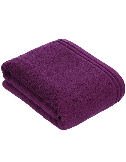 Calypso Feeling Duschtuch zum Besticken und Bedrucken in der Farbe Purple mit Ihren Logo, Schriftzug oder Motiv.