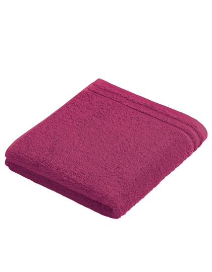 Calypso Feeling Handtuch zum Besticken und Bedrucken in der Farbe Cranberry mit Ihren Logo, Schriftzug oder Motiv.