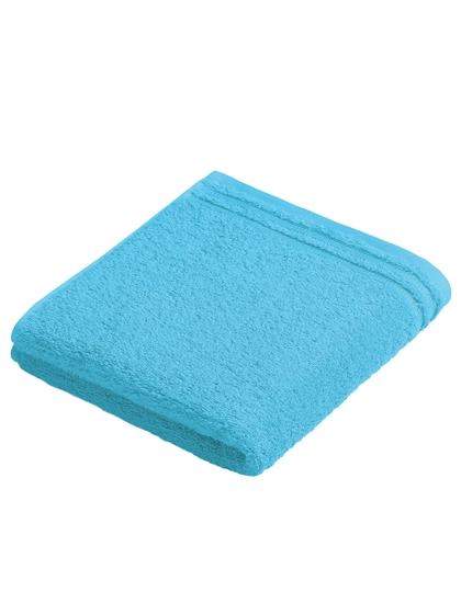 Calypso Feeling Handtuch zum Besticken und Bedrucken in der Farbe Turquoise mit Ihren Logo, Schriftzug oder Motiv.