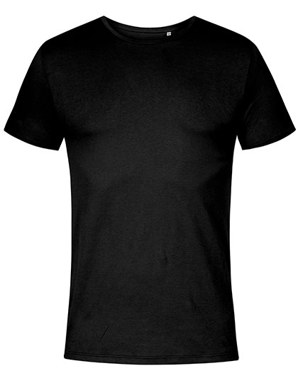 Men´s Roundneck T-Shirt zum Besticken und Bedrucken in der Farbe Black mit Ihren Logo, Schriftzug oder Motiv.