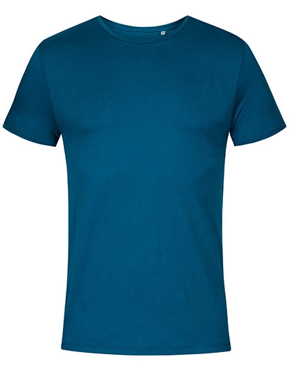 Men´s Roundneck T-Shirt zum Besticken und Bedrucken in der Farbe Petrol mit Ihren Logo, Schriftzug oder Motiv.