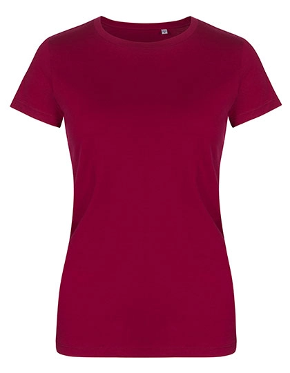 Women´s Roundneck T-Shirt zum Besticken und Bedrucken in der Farbe Berry mit Ihren Logo, Schriftzug oder Motiv.