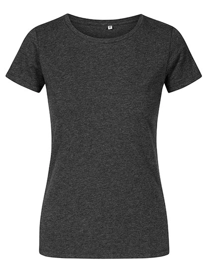 Women´s Roundneck T-Shirt zum Besticken und Bedrucken in der Farbe Heather Black mit Ihren Logo, Schriftzug oder Motiv.
