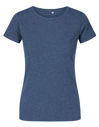 Women´s Roundneck T-Shirt zum Besticken und Bedrucken in der Farbe Heather Navy mit Ihren Logo, Schriftzug oder Motiv.