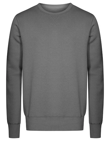Men´s Sweater zum Besticken und Bedrucken in der Farbe Steel Grey (Solid) mit Ihren Logo, Schriftzug oder Motiv.
