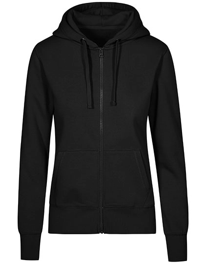 Women´s Hoody Jacket zum Besticken und Bedrucken in der Farbe Black mit Ihren Logo, Schriftzug oder Motiv.