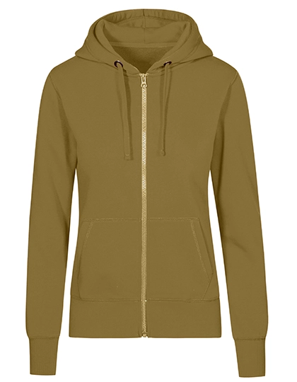 Women´s Hoody Jacket zum Besticken und Bedrucken in der Farbe Olive mit Ihren Logo, Schriftzug oder Motiv.
