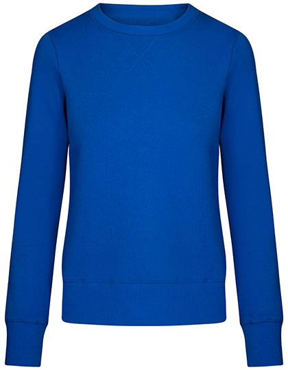 Women´s Sweater zum Besticken und Bedrucken in der Farbe Azur Blue mit Ihren Logo, Schriftzug oder Motiv.