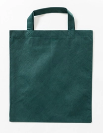 Vliestasche (PP-Tasche) kurze Henkel zum Besticken und Bedrucken in der Farbe Dark Green (ca. Pantone 3302U-HKS 56) mit Ihren Logo, Schriftzug oder Motiv.