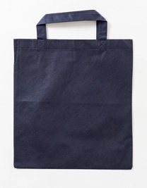 Vliestasche (PP-Tasche) kurze Henkel zum Besticken und Bedrucken in der Farbe Deep Blue (ca. Pantone 539U-HKS 38-41) mit Ihren Logo, Schriftzug oder Motiv.
