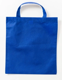 Vliestasche (PP-Tasche) kurze Henkel zum Besticken und Bedrucken in der Farbe Royal (ca. Pantone 286U-HKS 42) mit Ihren Logo, Schriftzug oder Motiv.