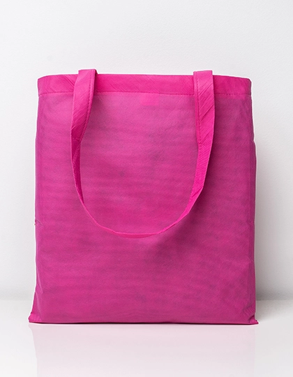 Vliestasche (PP-Tasche) lange Henkel zum Besticken und Bedrucken mit Ihren Logo, Schriftzug oder Motiv.