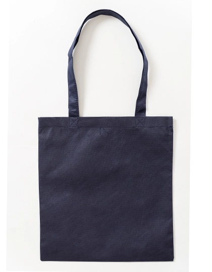 Vliestasche (PP-Tasche) lange Henkel zum Besticken und Bedrucken in der Farbe Deep Blue (ca. Pantone 539U-HKS 38-41) mit Ihren Logo, Schriftzug oder Motiv.