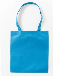 Vliestasche (PP-Tasche) lange Henkel zum Besticken und Bedrucken in der Farbe Light Blue (ca. Pantone 2995U-HKS 40) mit Ihren Logo, Schriftzug oder Motiv.