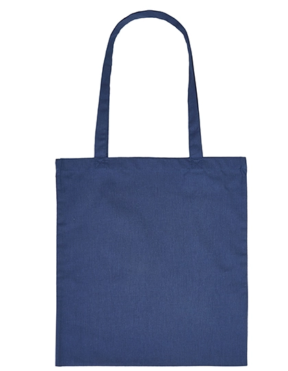 Cotton Bag Long Handles zum Besticken und Bedrucken in der Farbe Navy (ca. Pantone 295C) mit Ihren Logo, Schriftzug oder Motiv.