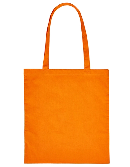 Cotton Bag Long Handles zum Besticken und Bedrucken in der Farbe Orange (ca. Pantone 1505C) mit Ihren Logo, Schriftzug oder Motiv.