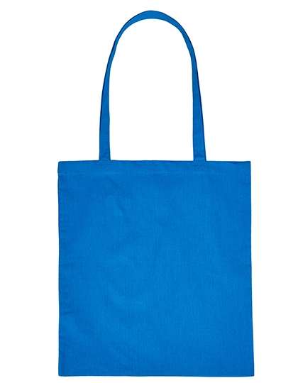 Cotton Bag Long Handles zum Besticken und Bedrucken in der Farbe Royal (ca. Pantone 285C) mit Ihren Logo, Schriftzug oder Motiv.