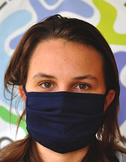 Fair Trade Face Mask zum Besticken und Bedrucken mit Ihren Logo, Schriftzug oder Motiv.