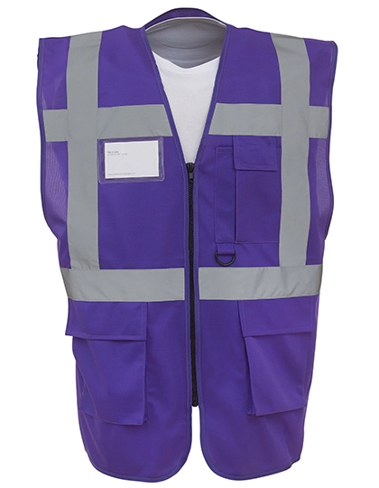 Multi-Functional Executive Waistcoat zum Besticken und Bedrucken in der Farbe Purple mit Ihren Logo, Schriftzug oder Motiv.