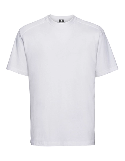 Heavy Duty Workwear T-Shirt zum Besticken und Bedrucken in der Farbe White mit Ihren Logo, Schriftzug oder Motiv.