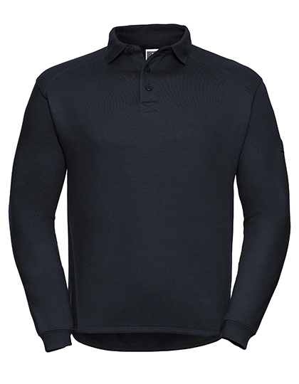 Heavy Duty Workwear Collar Sweatshirt zum Besticken und Bedrucken in der Farbe French Navy mit Ihren Logo, Schriftzug oder Motiv.