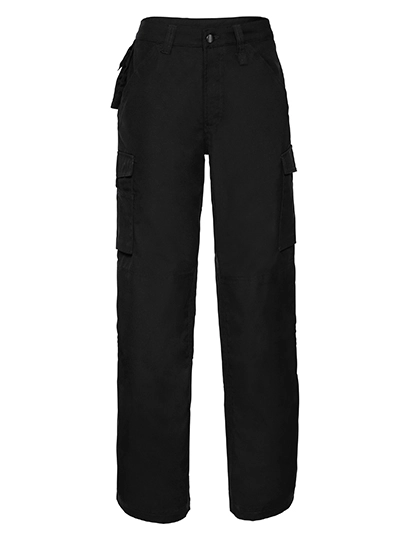 Heavy Duty Workwear Trousers zum Besticken und Bedrucken in der Farbe Black mit Ihren Logo, Schriftzug oder Motiv.