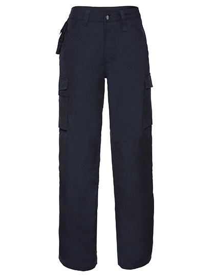 Heavy Duty Workwear Trousers zum Besticken und Bedrucken in der Farbe French Navy mit Ihren Logo, Schriftzug oder Motiv.