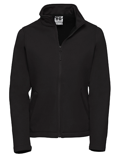 Ladies´ Smart Softshell Jacket zum Besticken und Bedrucken in der Farbe Black mit Ihren Logo, Schriftzug oder Motiv.