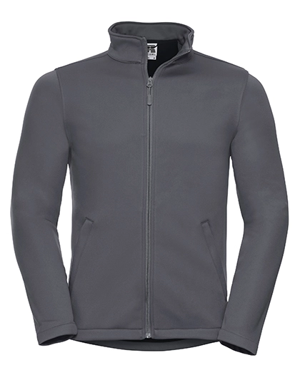 Men´s Smart Softshell Jacket zum Besticken und Bedrucken in der Farbe Convoy Grey (Solid) mit Ihren Logo, Schriftzug oder Motiv.