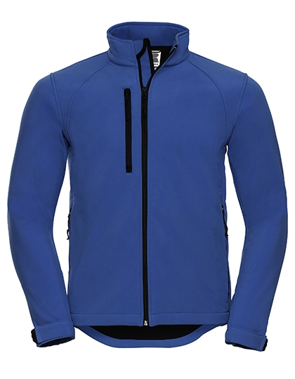 Men´s Softshell Jacket zum Besticken und Bedrucken in der Farbe Azure Blue mit Ihren Logo, Schriftzug oder Motiv.