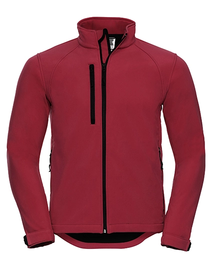 Men´s Softshell Jacket zum Besticken und Bedrucken in der Farbe Classic Red mit Ihren Logo, Schriftzug oder Motiv.