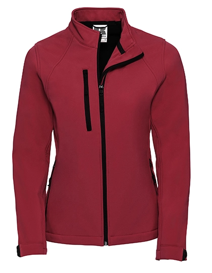 Ladies´ Softshell Jacket zum Besticken und Bedrucken in der Farbe Classic Red mit Ihren Logo, Schriftzug oder Motiv.