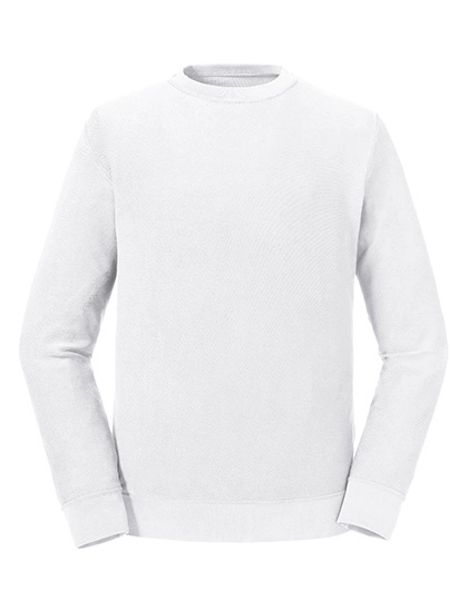 Pure Organic Sweatshirt zum Besticken und Bedrucken in der Farbe White mit Ihren Logo, Schriftzug oder Motiv.