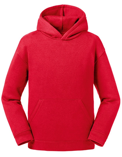 Kids´ Authentic Hooded Sweat zum Besticken und Bedrucken in der Farbe Classic Red mit Ihren Logo, Schriftzug oder Motiv.