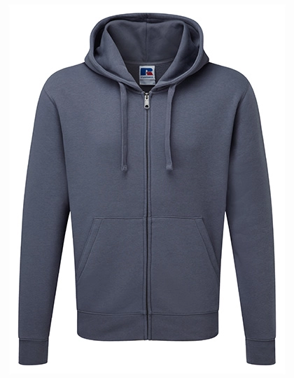 Men´s Authentic Zipped Hood Jacket zum Besticken und Bedrucken in der Farbe Convoy Grey (Solid) mit Ihren Logo, Schriftzug oder Motiv.
