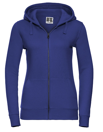 Ladies´ Authentic Zipped Hood Jacket zum Besticken und Bedrucken in der Farbe Bright Royal mit Ihren Logo, Schriftzug oder Motiv.