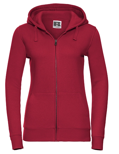 Ladies´ Authentic Zipped Hood Jacket zum Besticken und Bedrucken in der Farbe Classic Red mit Ihren Logo, Schriftzug oder Motiv.