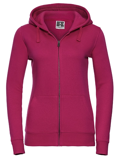 Ladies´ Authentic Zipped Hood Jacket zum Besticken und Bedrucken in der Farbe Fuchsia mit Ihren Logo, Schriftzug oder Motiv.