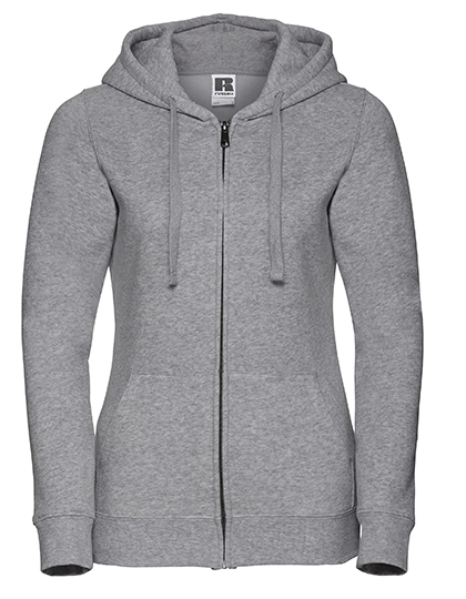 Ladies´ Authentic Zipped Hood Jacket zum Besticken und Bedrucken in der Farbe Light Oxford (Heather) mit Ihren Logo, Schriftzug oder Motiv.