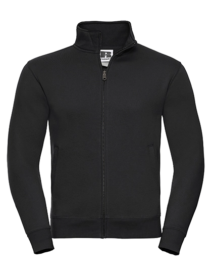 Authentic Sweat Jacket zum Besticken und Bedrucken in der Farbe Black mit Ihren Logo, Schriftzug oder Motiv.
